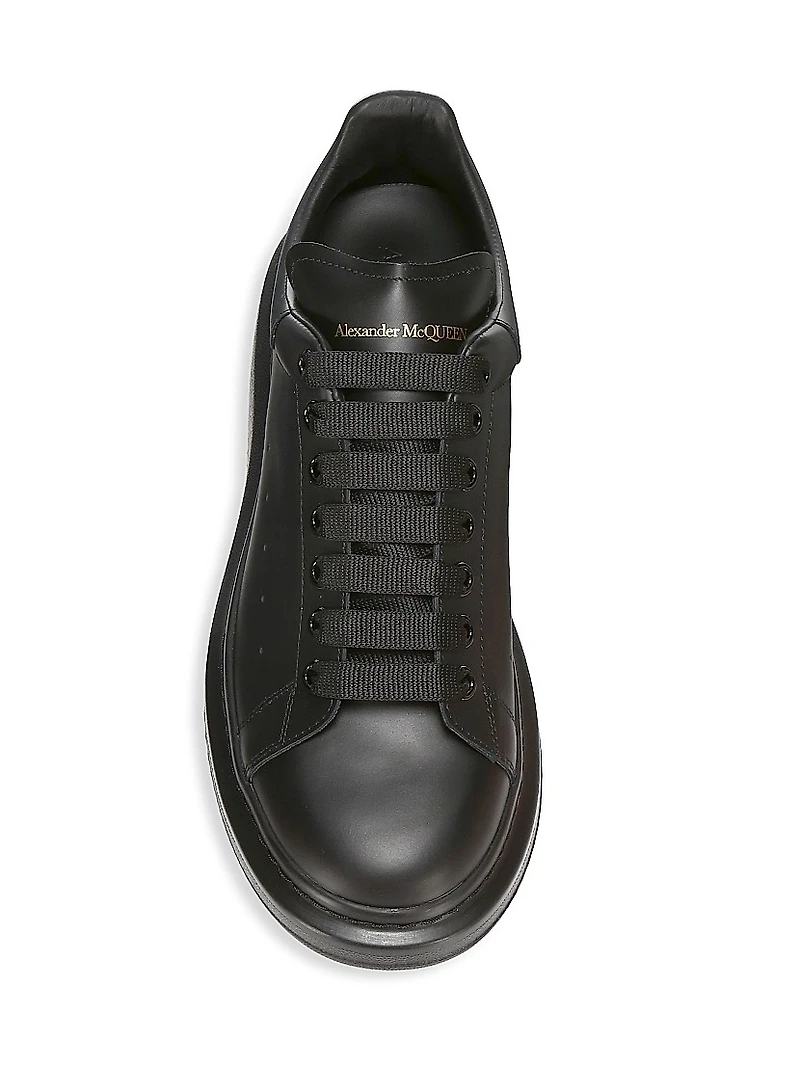 Oversized Leather Platform Sneakers
