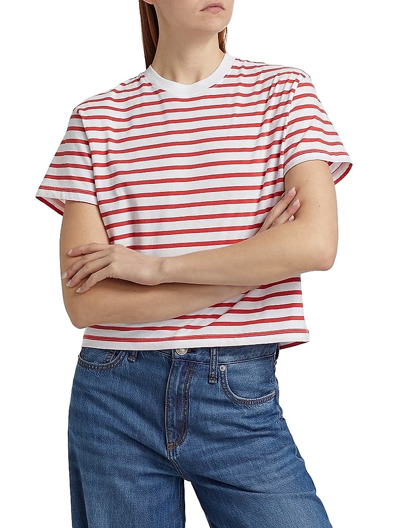 Classic Jersey Striped Short Sleeve Boy Tee