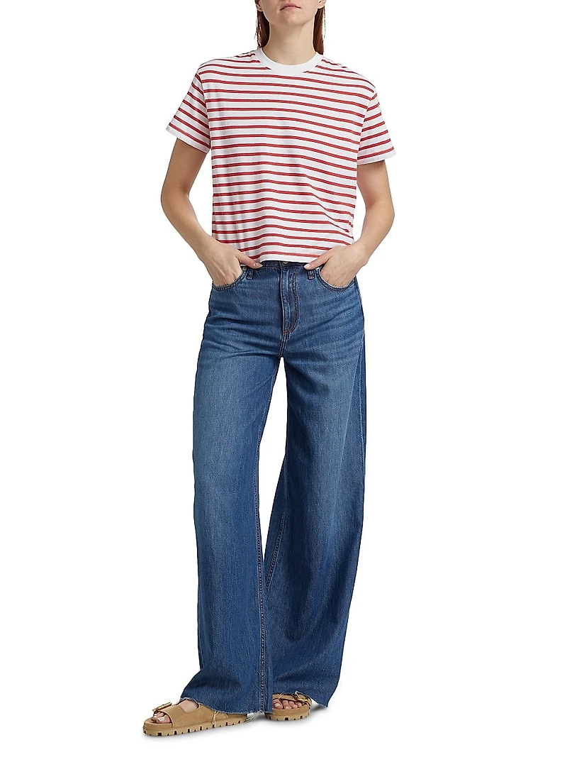 Classic Jersey Striped Short Sleeve Boy Tee
