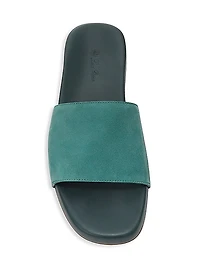 Suede Slide Sandals