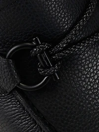 Front Buckle Leather Driver Loafers