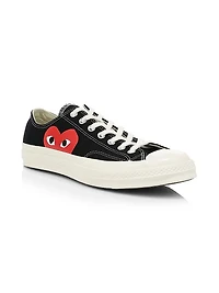 CdG PLAY x Converse Men's Chuck Taylor All Star One Heart Low-Top Sneakers