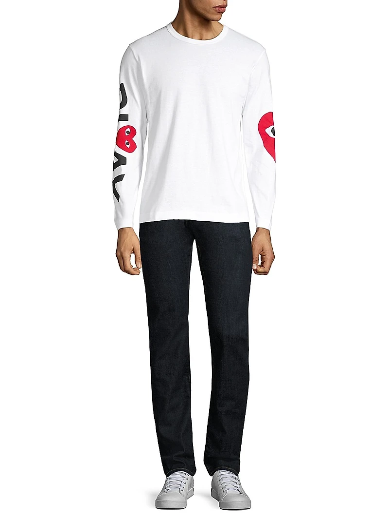 Play Logo Long-Sleeve Cotton Tee