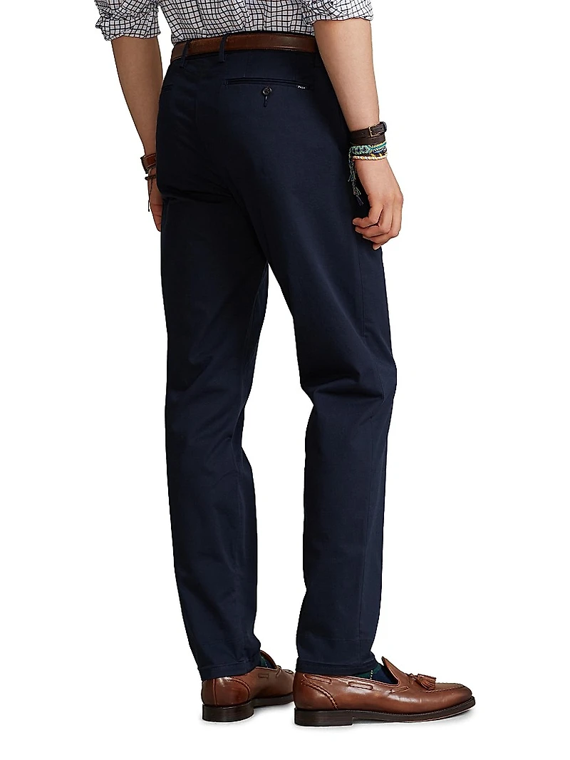 Stretch Straight-Fit Chino Pants