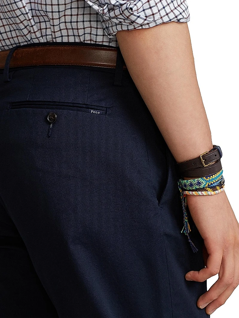 Stretch Straight-Fit Chino Pants