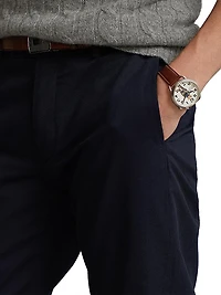 Stretch Straight-Fit Chino Pants