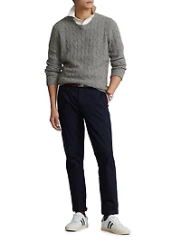 Stretch Straight-Fit Chino Pants