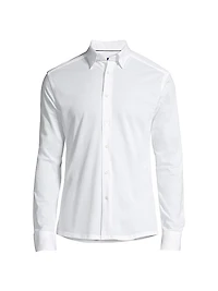 Soft Casual Slim-Fit Pique Cotton Sport Shirt