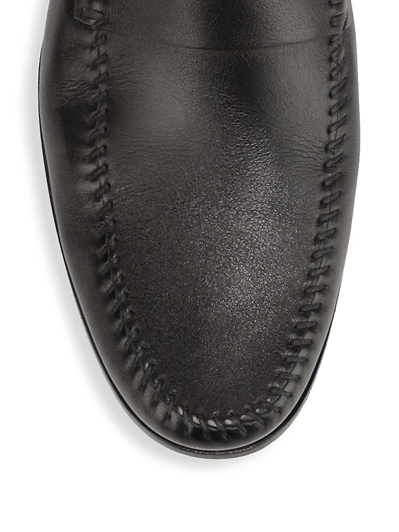 Paine Leather Moccasin Loafers