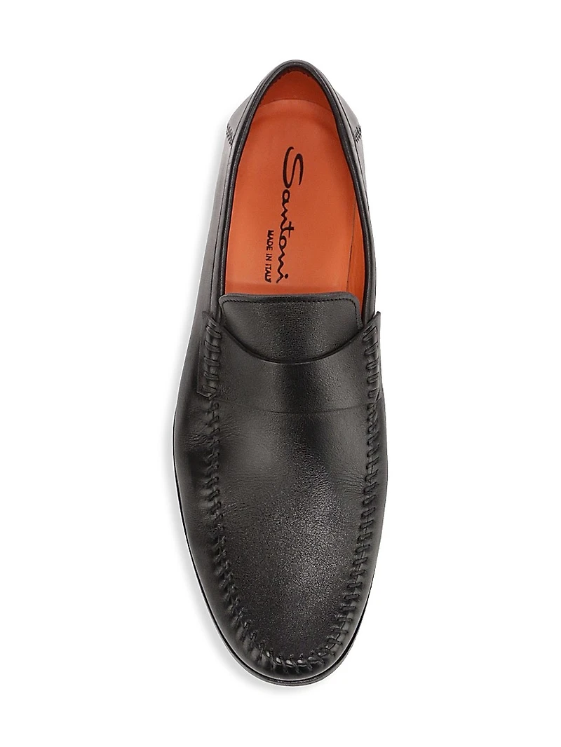 Paine Leather Moccasin Loafers