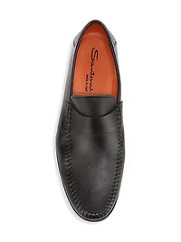 Paine Leather Moccasin Loafers
