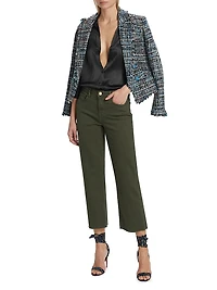 Dani Three-Quarter Sleeve Silk Shirt