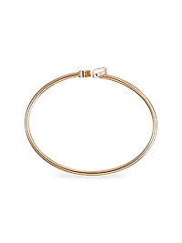 Happy 18K Rose Gold, Diamond & Mother-Of-Pearl Bangle Bracelet
