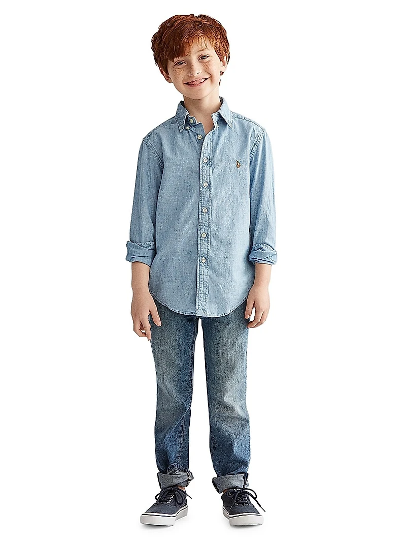 Little Boy's & Chambray Shirt