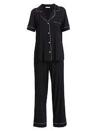 Gisele Short-Sleeve Top & Pants Pajama Set