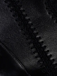 Benta Embroidered Leather Ankle Boots