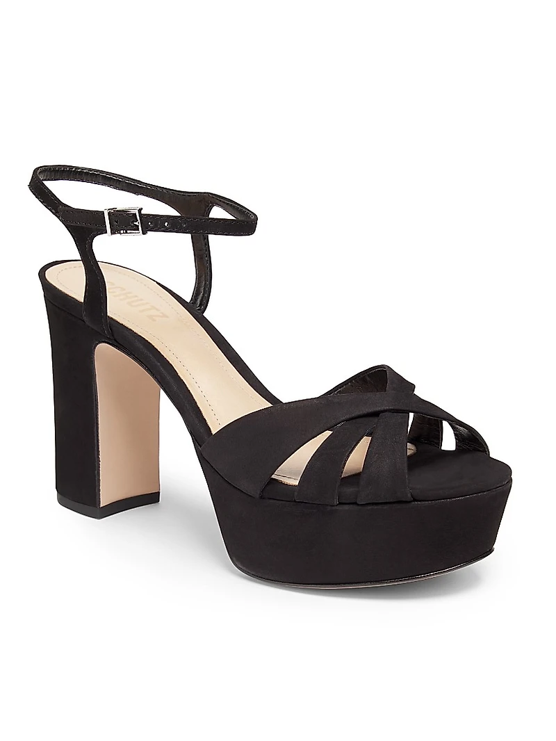 Keefa Suede Platform Sandals