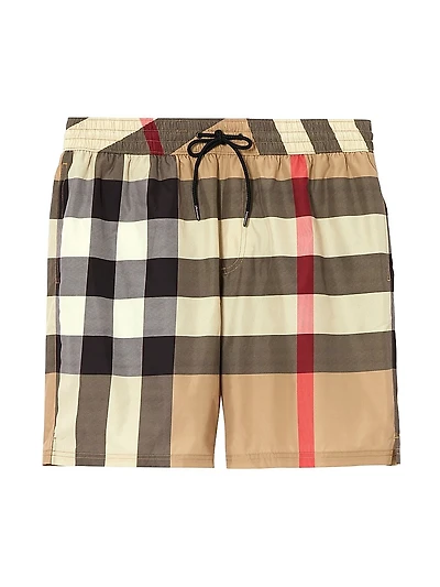 Check Swim Shorts