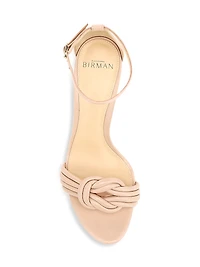 Vicky Knotted Leather Sandals