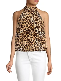 Maris Leopard Halterneck Top