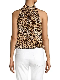 Maris Leopard Halterneck Top