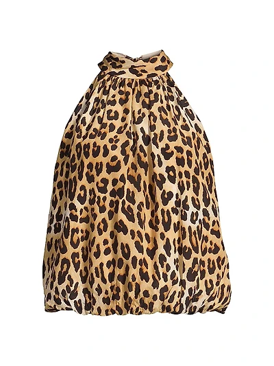 Maris Leopard Halterneck Top