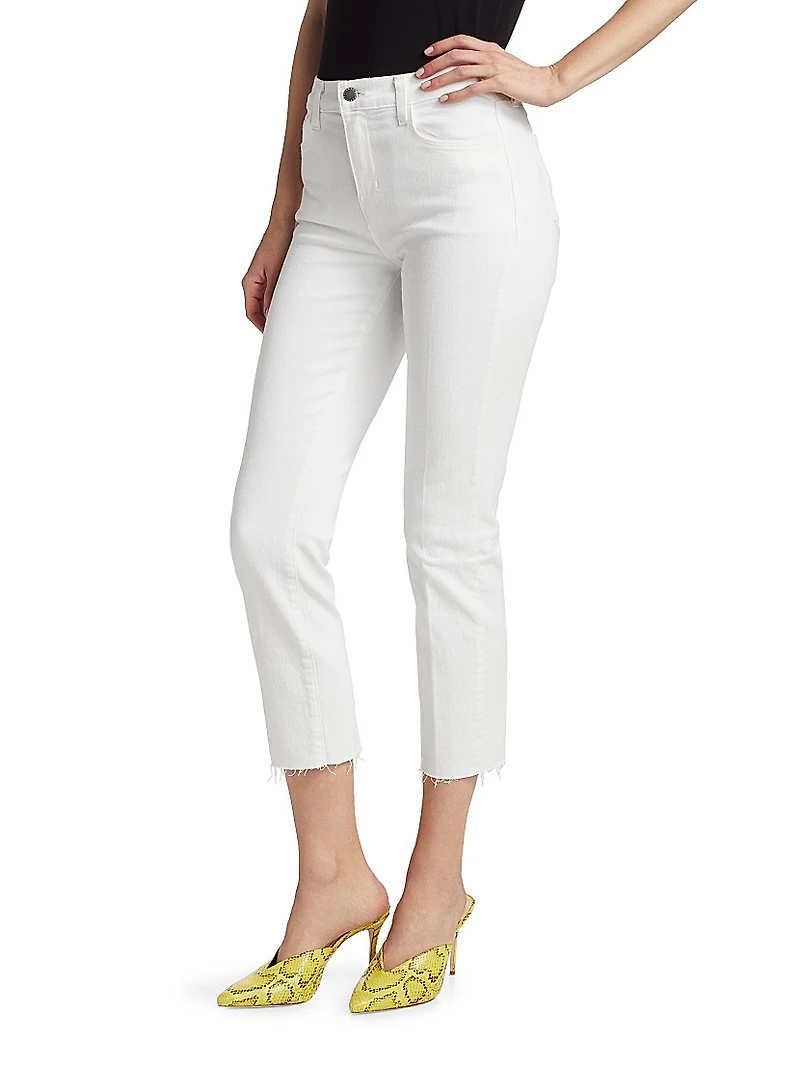 Sada High-Rise Crop Slim Straight Jeans