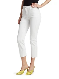 Sada High-Rise Crop Slim Straight Jeans