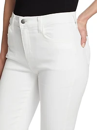 Sada High-Rise Crop Slim Straight Jeans