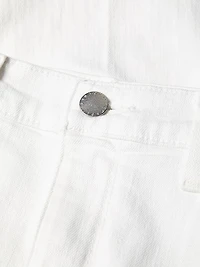 Sada High-Rise Crop Slim Straight Jeans