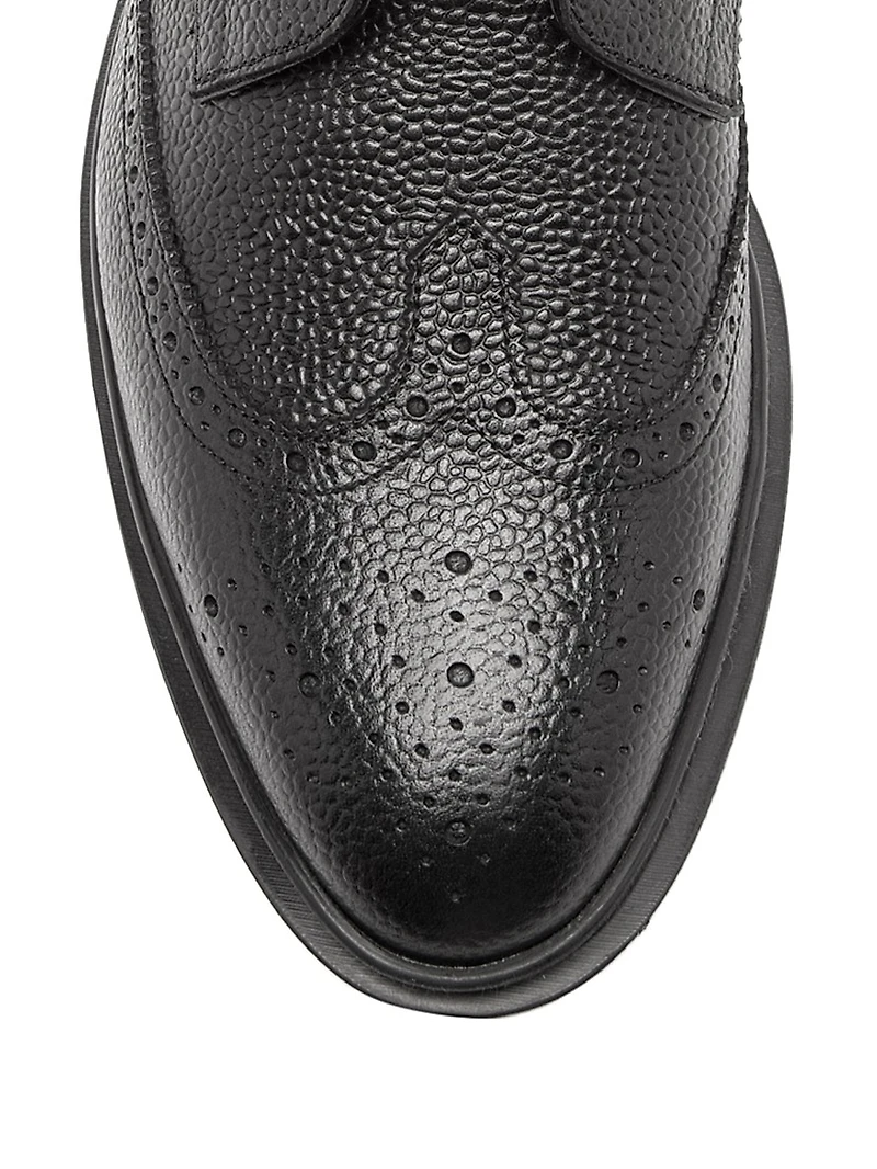 Classic Leather Wingtip Boots