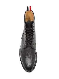 Classic Leather Wingtip Boots