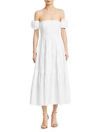 Elio Puff-Sleeve Prairie Dress