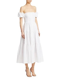 Elio Puff-Sleeve Prairie Dress