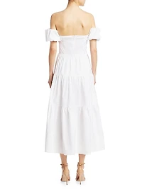 Elio Puff-Sleeve Prairie Dress