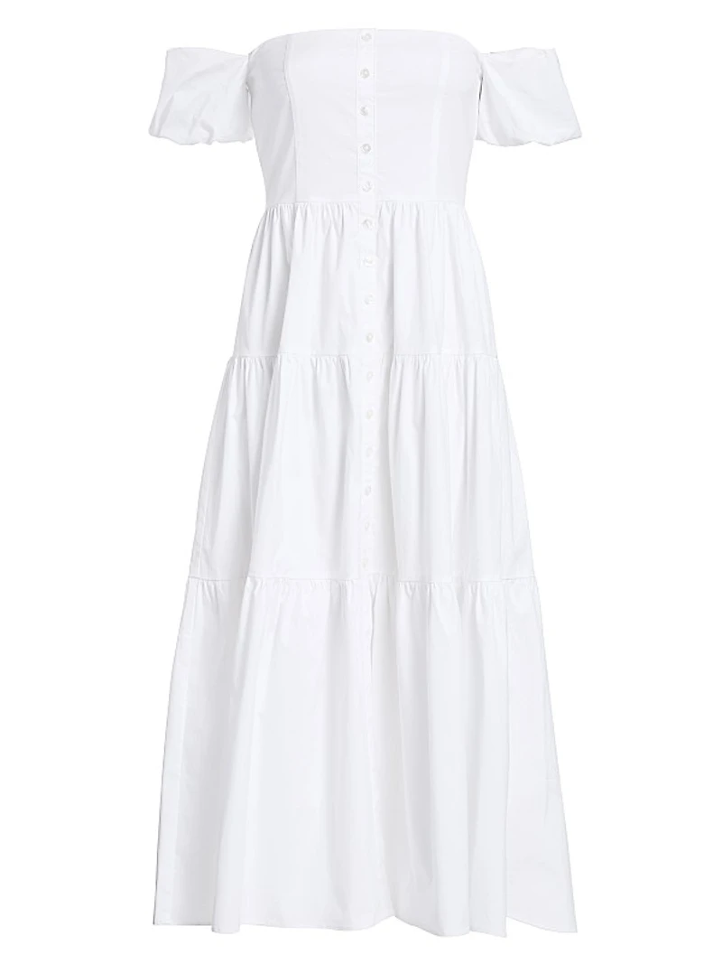 Elio Puff-Sleeve Prairie Dress