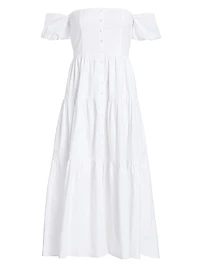 Elio Puff-Sleeve Prairie Dress