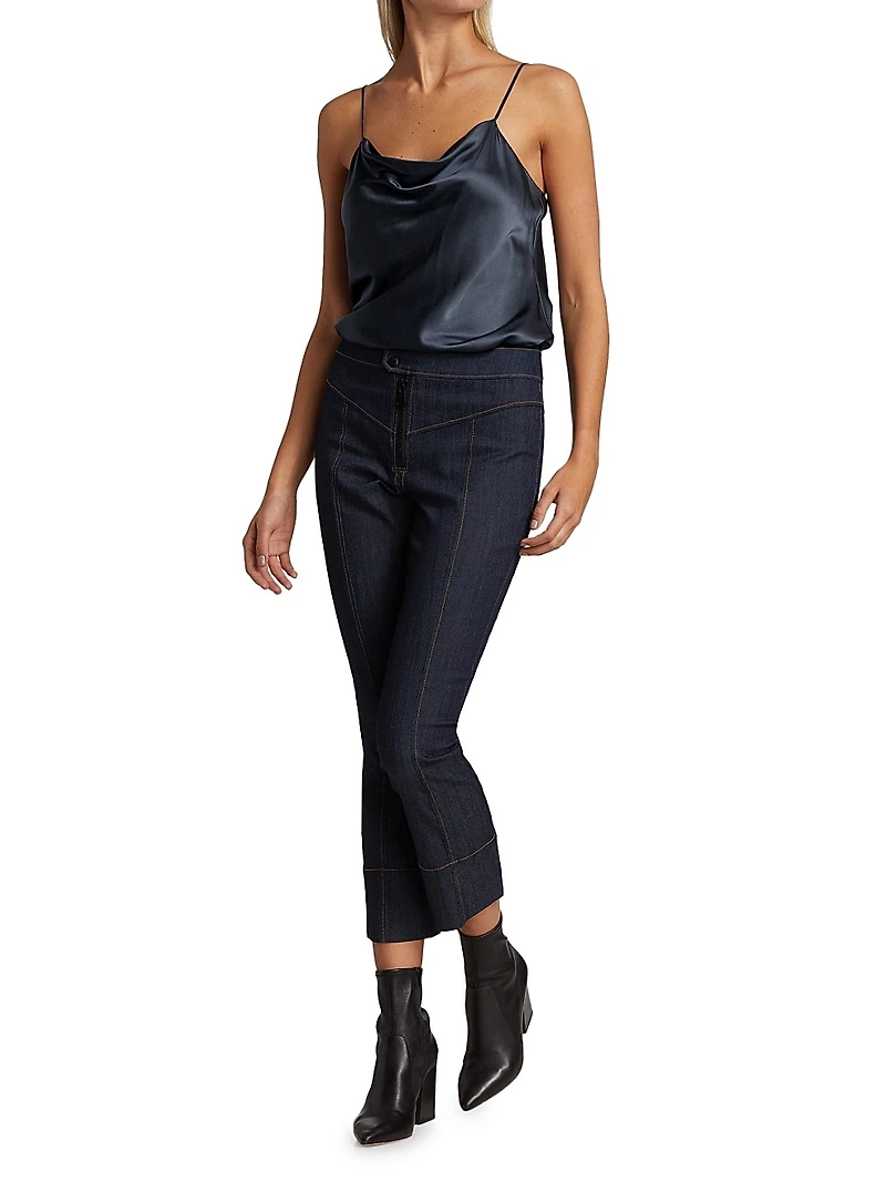 Marta Silk Cowlneck Cami Top