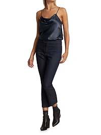 Marta Silk Cowlneck Cami Top