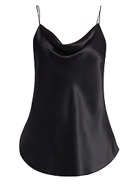 Marta Silk Cowlneck Cami Top