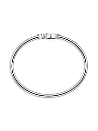 Happy Hearts 18K White Gold & Diamond Bangle
