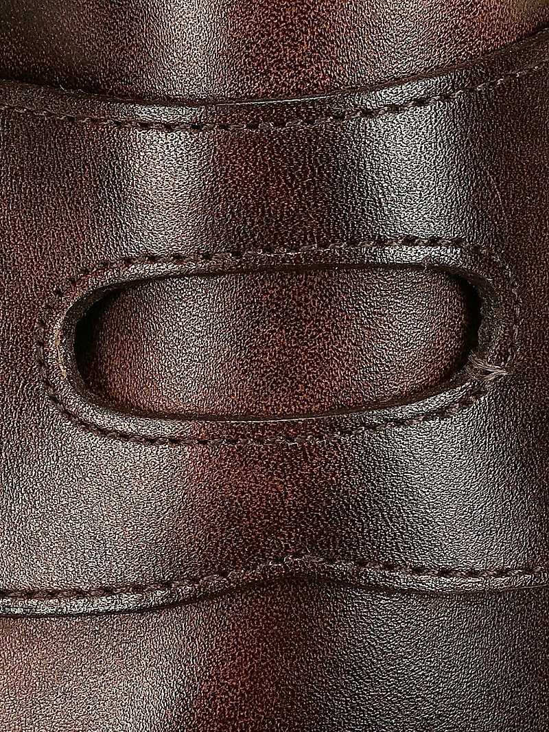 Lopez Chunky Leather Penny Loafers