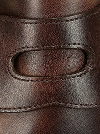 Lopez Chunky Leather Penny Loafers
