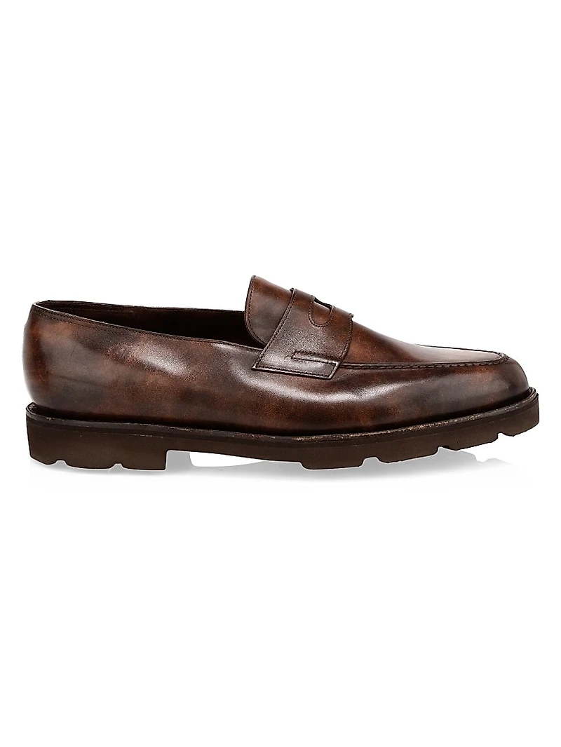 Lopez Chunky Leather Penny Loafers