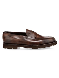 Lopez Chunky Leather Penny Loafers