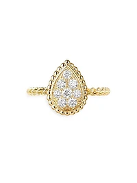 Serpent Bohème 18K Yellow Gold & 0.32 TCW Diamond Small Ring