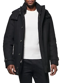 City Active Wool-Blend Down Parka