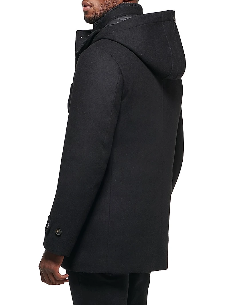 City Active Wool-Blend Down Parka