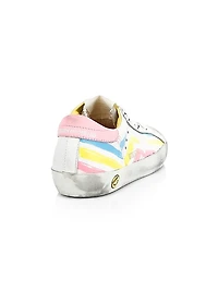 Baby's, Little Kid's & Kid's Superstar Multicolor Stripe Leather Sneakers