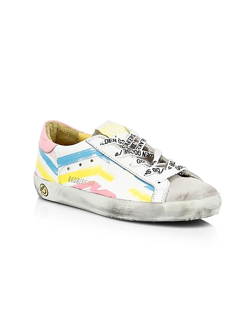 Baby's, Little Kid's & Kid's Superstar Multicolor Stripe Leather Sneakers